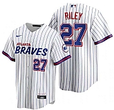 Braves 27 Austin Riley White 2021 City Connect Cool Base Jersey Dzhi,baseball caps,new era cap wholesale,wholesale hats